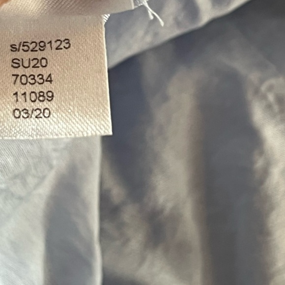 NWT LOFT Baby Blue Rayon Semi Sheer Button Down - Picture 10 of 10